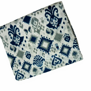 Blue printed Doriya suit - 2 PC