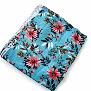 Sky Blue Printed Lawn Suit - 2 PC