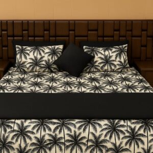Black BedSheet Set – 3 Pieces