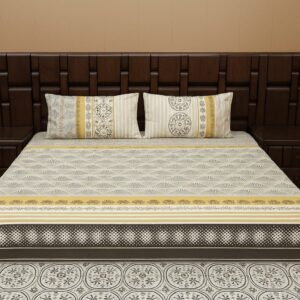 Mustard Cotton Bedsheet
