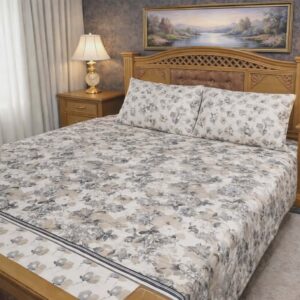 Beige BedSheet Set – 3 Pieces