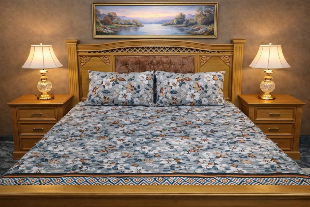 Floral BedSheet Set – 3 Pieces