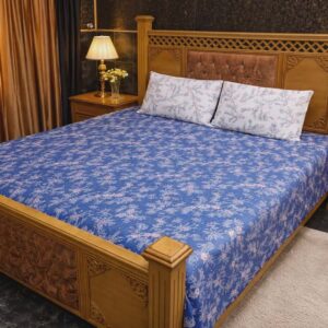 Navy Blue BedSheet Set – 3 Pieces