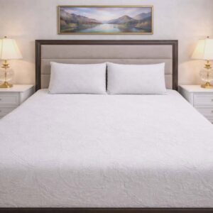 Grey Quilted Bedsheet Set - 3 Pieces